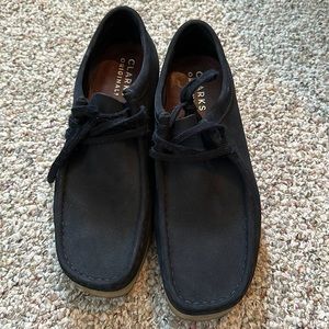 Clark’s Original Wallabee Men’s Shoes Size US 10 - LIKE NEW! Navy blue